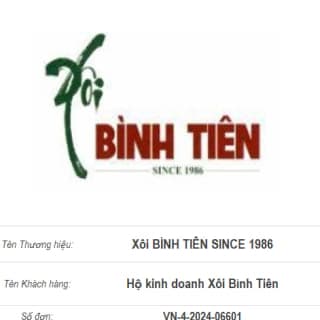 Xôi BÌNH TIÊN SINCE 1986 — bản xem trước tài liệu