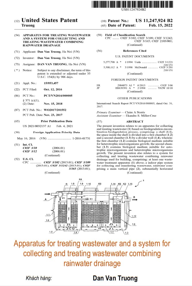 Apparatus for treating wastewater and a system for collecting and treating wastewater combining rainwater drainage