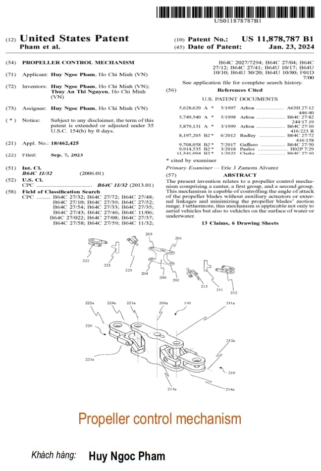 Propeller control mechanism