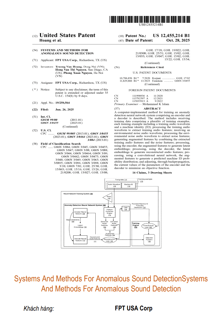 Systems And Methods For Anomalous Sound DetectionSystems And Methods For Anomalous Sound Detection