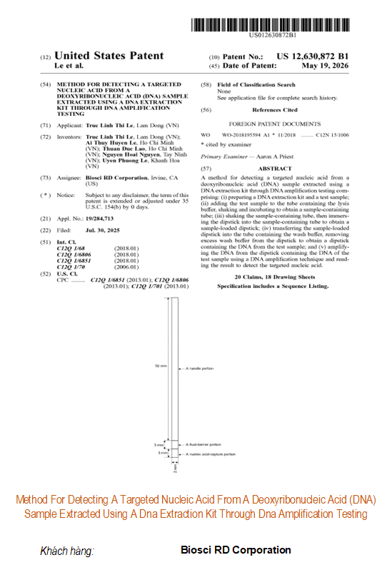 Method For Detecting A Targeted Nucleic Acid From A Deoxyribonucleic Acid (DNA) Sample Extracted Using A Dna Extraction Kit Through Dna Amplification Testing